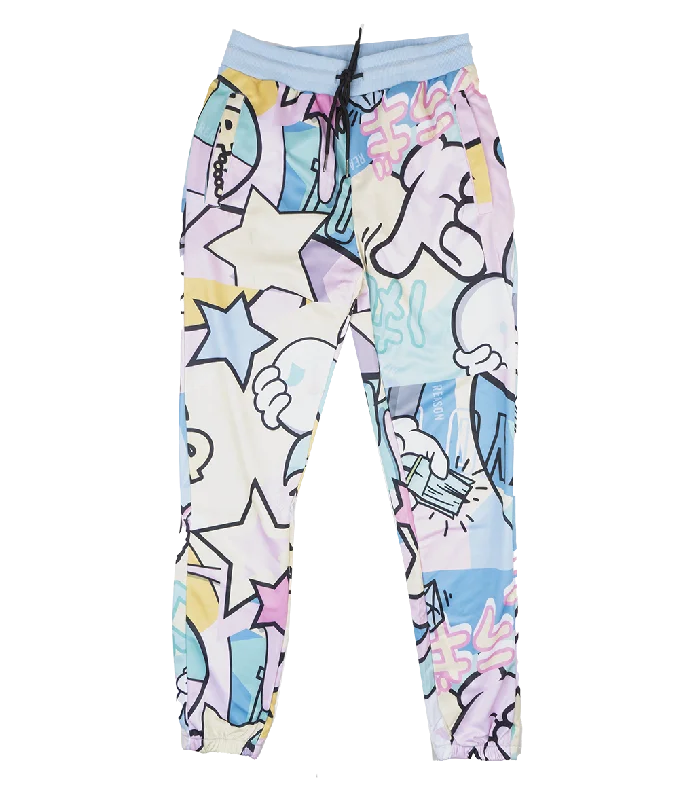 Graphic pants REASON GRAPHIC TRACK PANTS MULTI - TSB-24