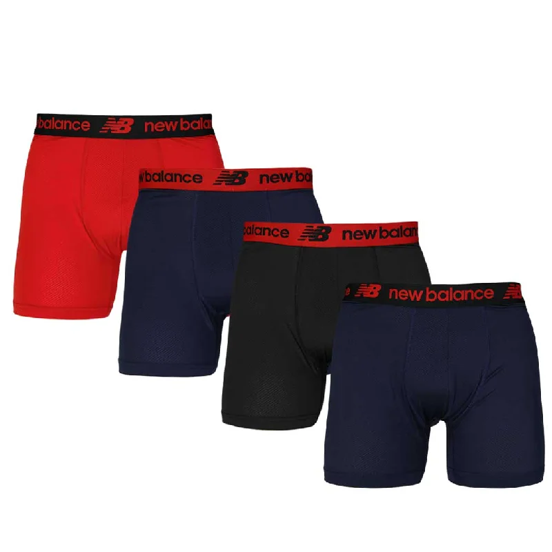 Dynamic-wear New Balance - Men's 4 Pack Mesh Boxer Brief (NB 3015-4-199N)