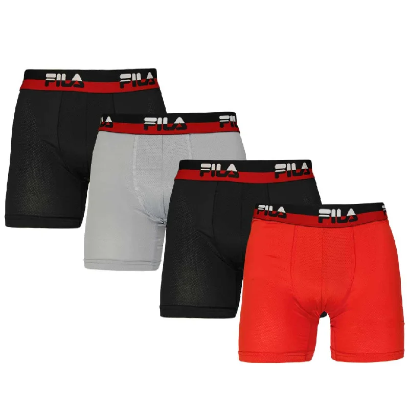 Comfy-wear FILA - Men's 4 Pack Boxer Brief (FM412BXPM8 034)