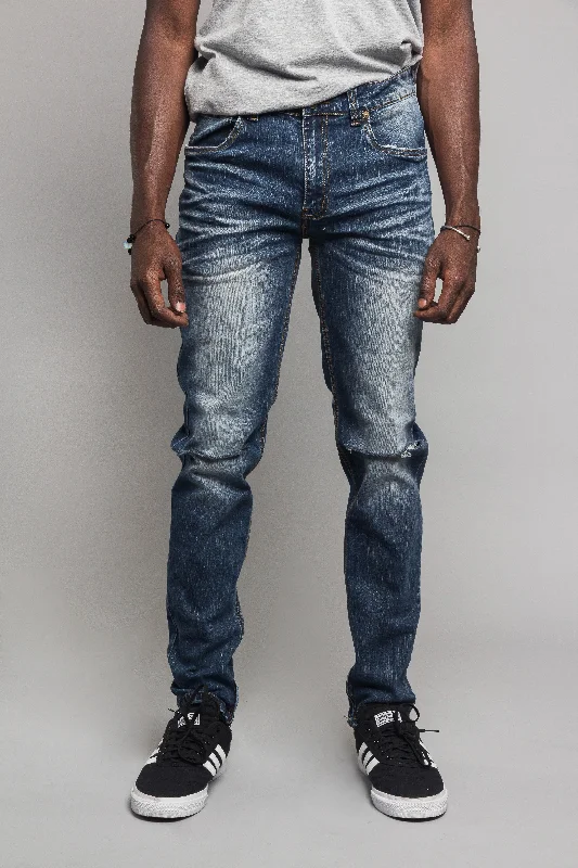 Warm pants Knee Cut Denim Skinny Jeans