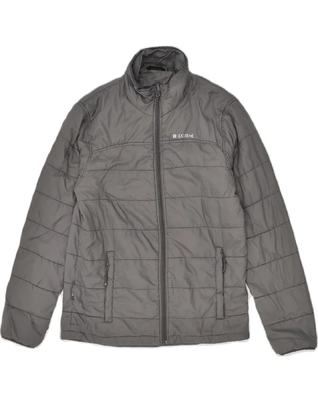 Oversized MOUNTAIN WAREHOUSE Mens Extreme Padded Jacket UK 36 Small Grey Nylon