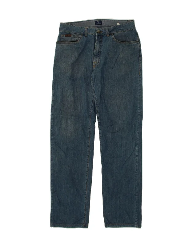 Double denim TRUSSARDI Mens Straight Jeans W31 L31 Blue