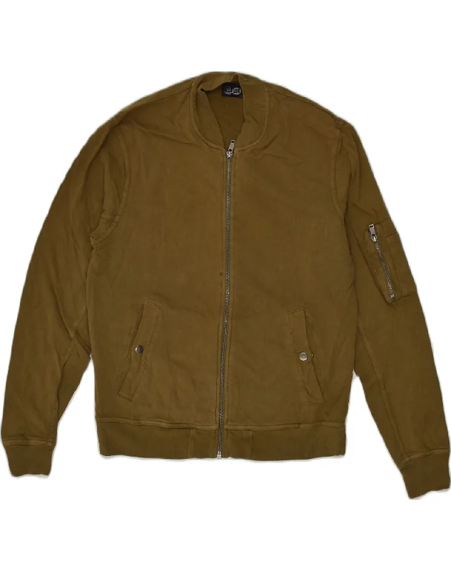 Cold-weather CHEAP MONDAY Mens Bomber Jacket UK 34 XS Khaki Cotton