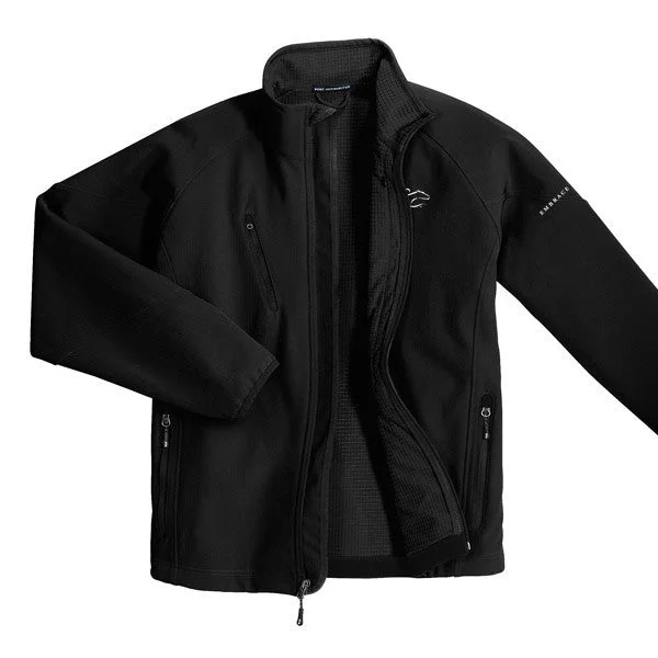 Versatile-wear  Soft Shell Textured Jacket - Black