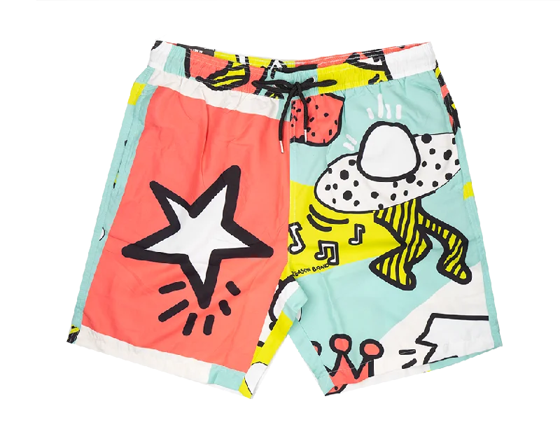 Relaxed pants REASON GRAPHIC SWIM SHORTS MULTI - AZSW-032