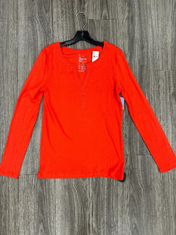 Long sleeve shirt Top Long Sleeve By Gap In Red, Size: L