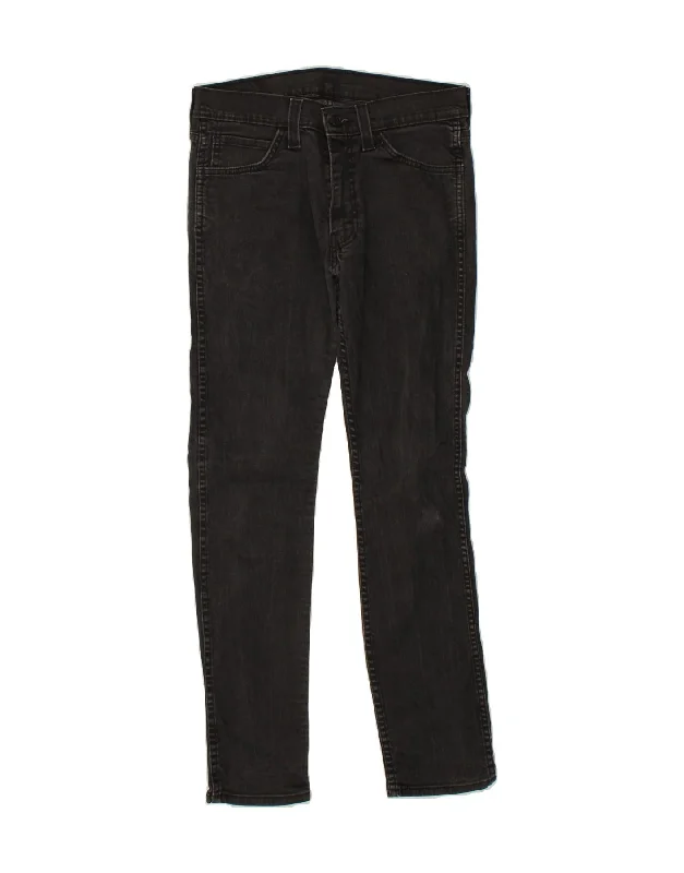 Wide-leg denim LEVI'S Mens Skinny Jeans W32 L29 Black Cotton