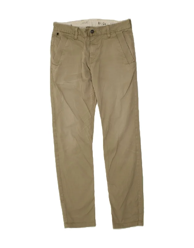 Skinny-fit pants G-STAR Mens Slim Chino Trousers W32 L34  Beige Cotton