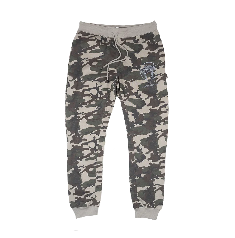 Printed pants CROOKS & CASTLES LOGO SWEATPANT JOGGERS CAMO - QS2100639