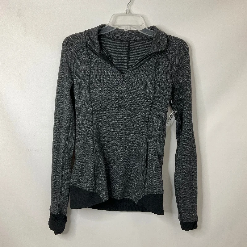 Printed long sleeve Grey Athletic Top Long Sleeve Collar Lululemon, Size 6