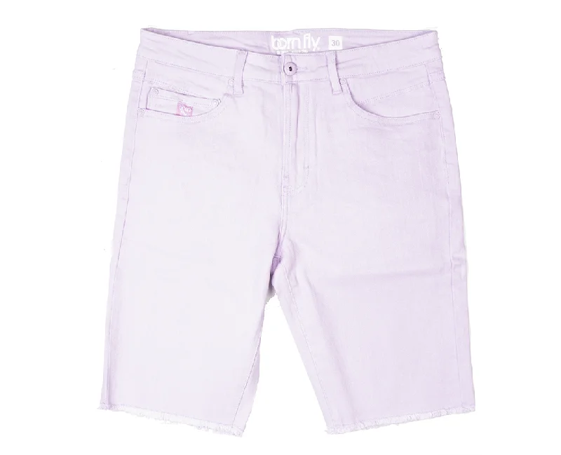 Relaxed fit BORN FLY DENIM SHORTS ORCHID - 2305D4734