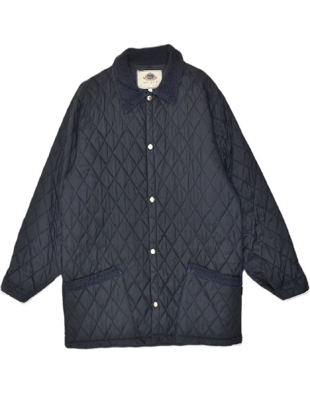 Lightweight-fit SINCLAIR Mens Quilted Jacket UK 38 Medium Navy Blue Nylon