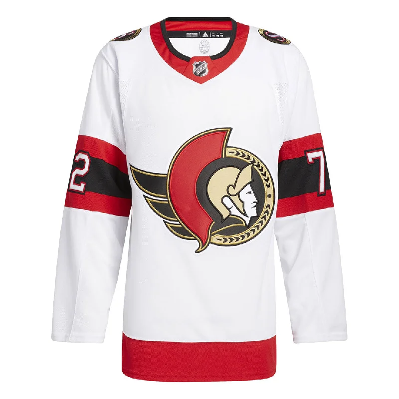 Customized-fit adidas - Men's Ottawa Senators Authentic Thomas Chabot Away Jersey (HZ9791)