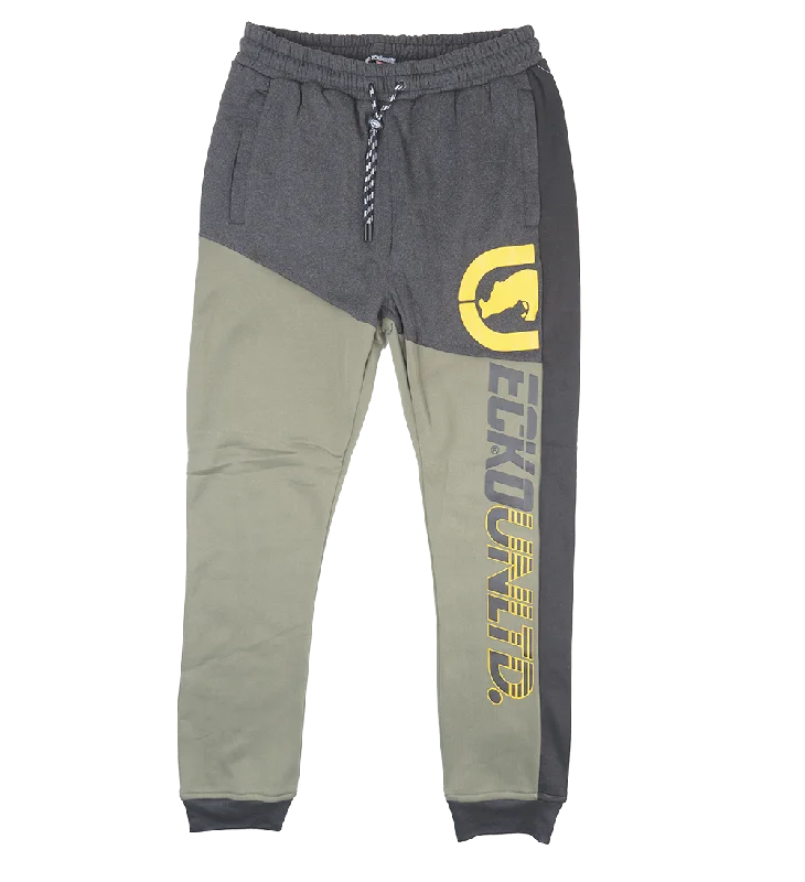 Tapered pants ECKO UNLTD FLEECE JOGGER PANTS OLIVE - EO31G646