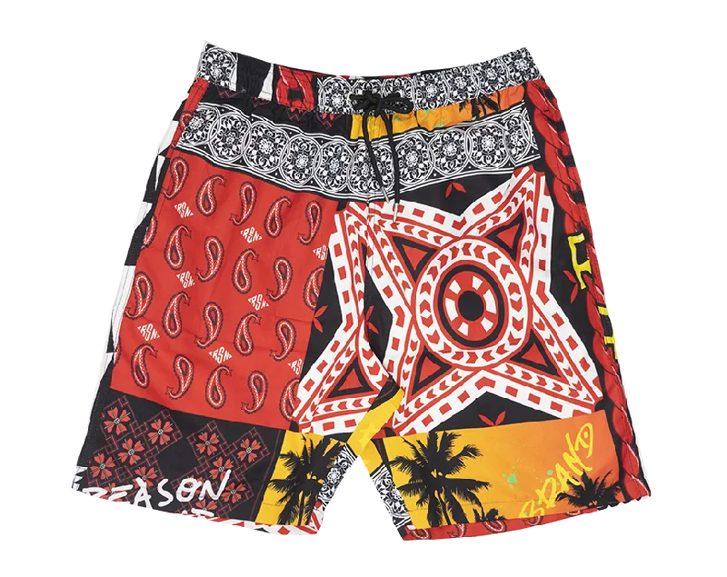 Dress pants REASON GRAPHIC SWIM SHORTS MULTI - AZSW-033