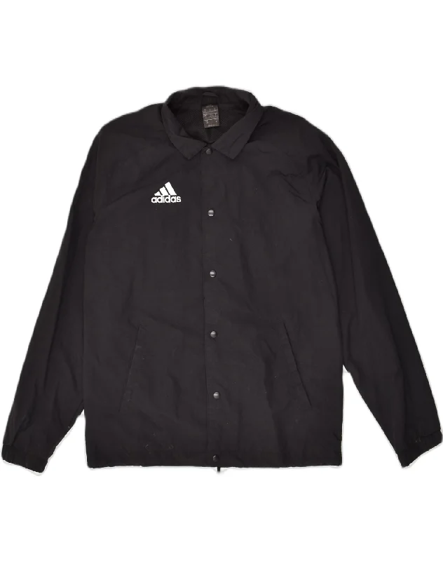 Layer-ready ADIDAS Mens Graphic Bomber Jacket UK 36 Small Black Polyester