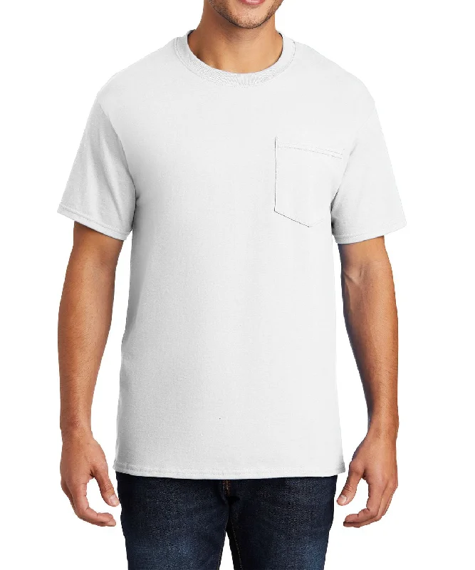 High-end Men's Short Sleeve Essential Pocket T-Shirt