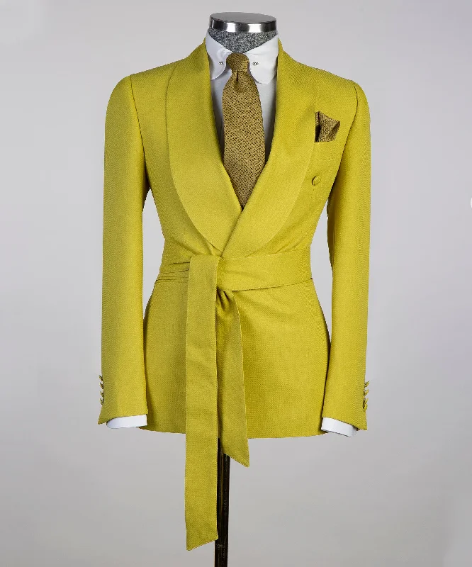 Heavy-duty Belted Yellow Suit