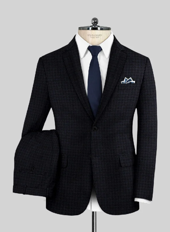 Bold-check Italian Wool Lycra Clara Suit