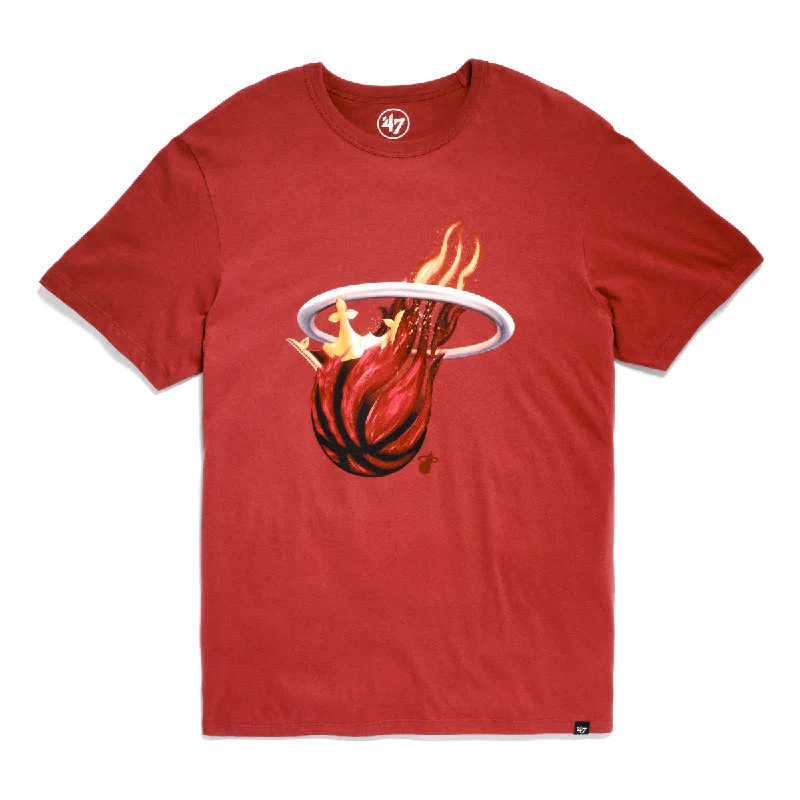 Bold Miami Heat Crown '47 Men's Franklin T-Shirt