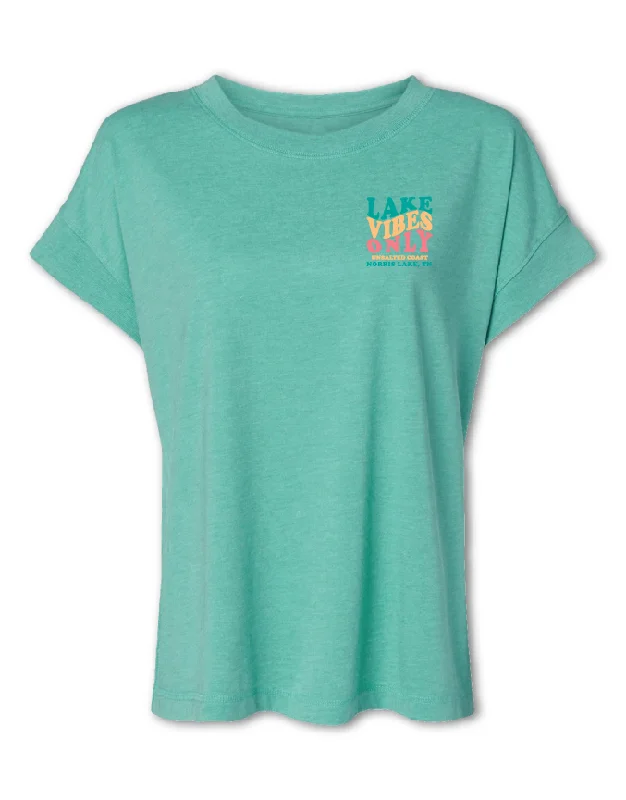 Casual-chic Lake Vibes Vintage Tee (Customizable)