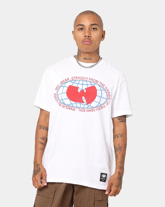 Plaid Wu Wear Merch Globe T-Shirt White