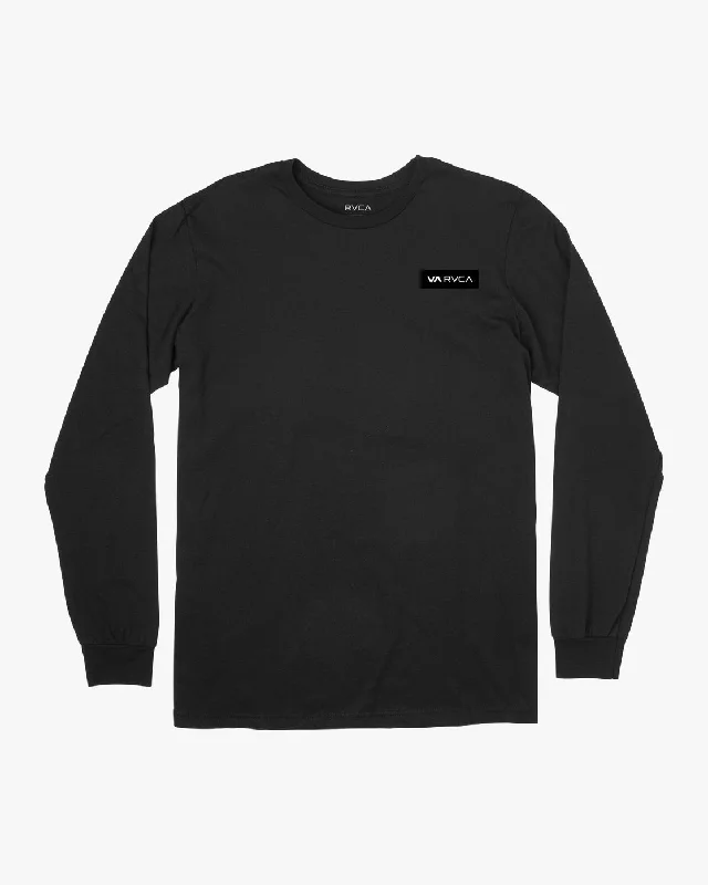 Sporty Icon Performance Long Sleeve Tee - Black