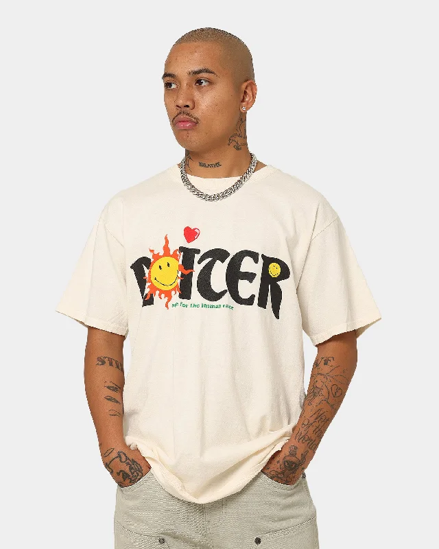 Vintage-inspired Loiter X Smiley Human Condition Vintage T-Shirt Off White