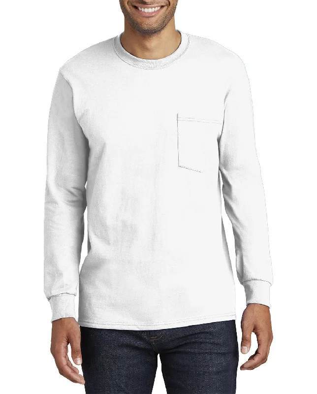 Bold Men's Tall Long Sleeve Essential Pocket T-Shirt