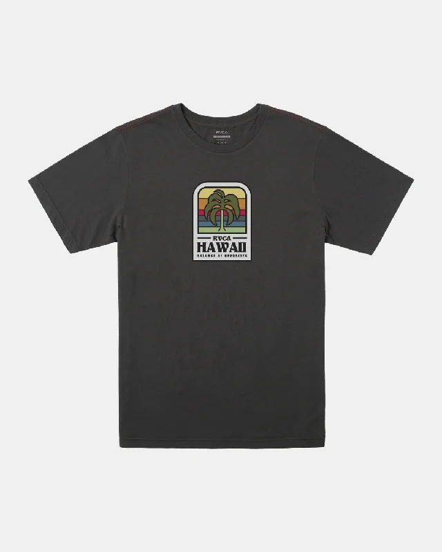 Couture Hawaii Island Flora Tee - Pirate Black