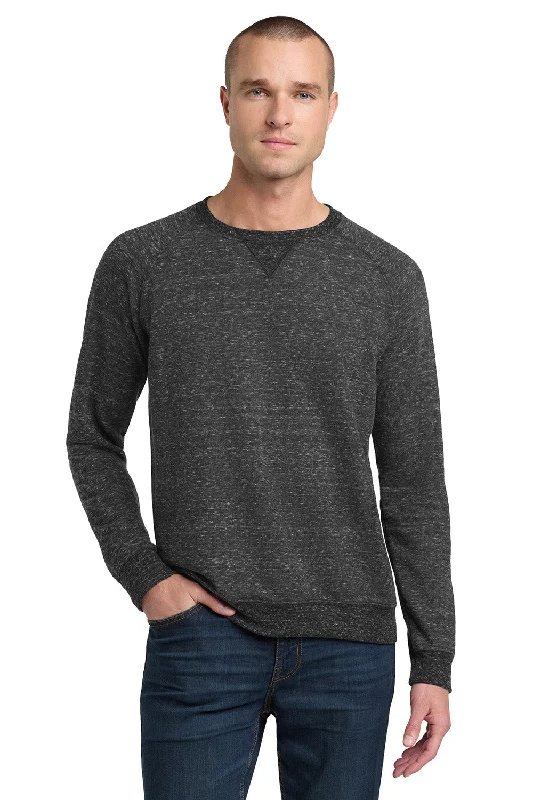 Warm-weather Jerzees Mens Vintage Snow French Terry Crewneck Sweatshirt - Heather Black