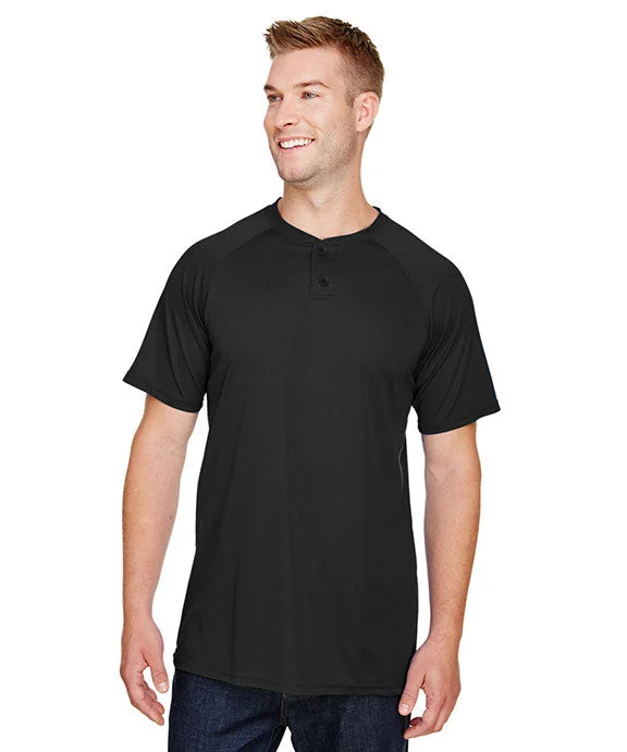 Luxe AG1565 - Augusta Sportswear Adult Attain 2-Button Baseball Jersey