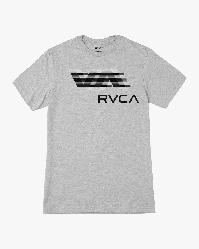 Formalwear VA RVCA Blur Short Sleeve Performance Tee - Athletic Heather