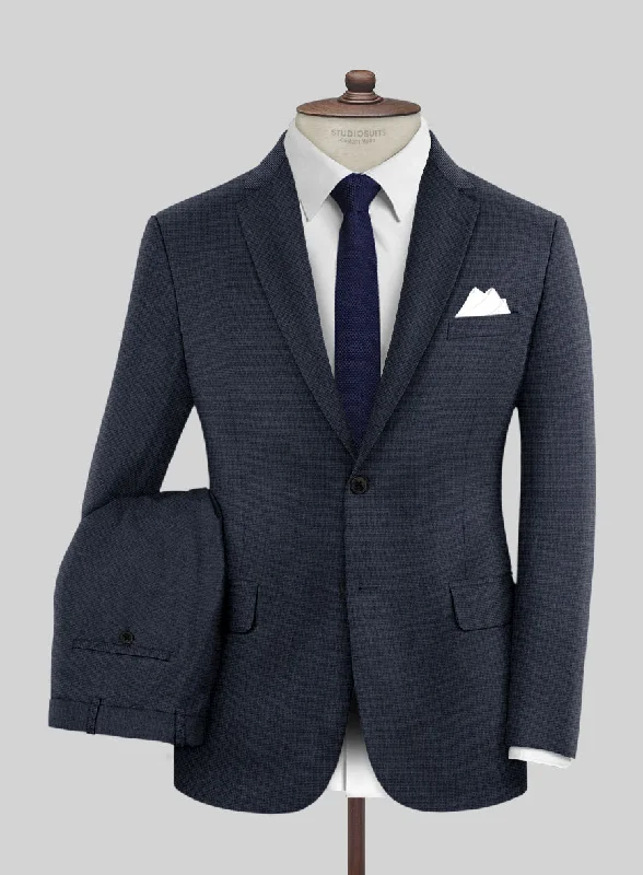 Formalwear Hardy Minnis Blue Nailhead Wool Suit