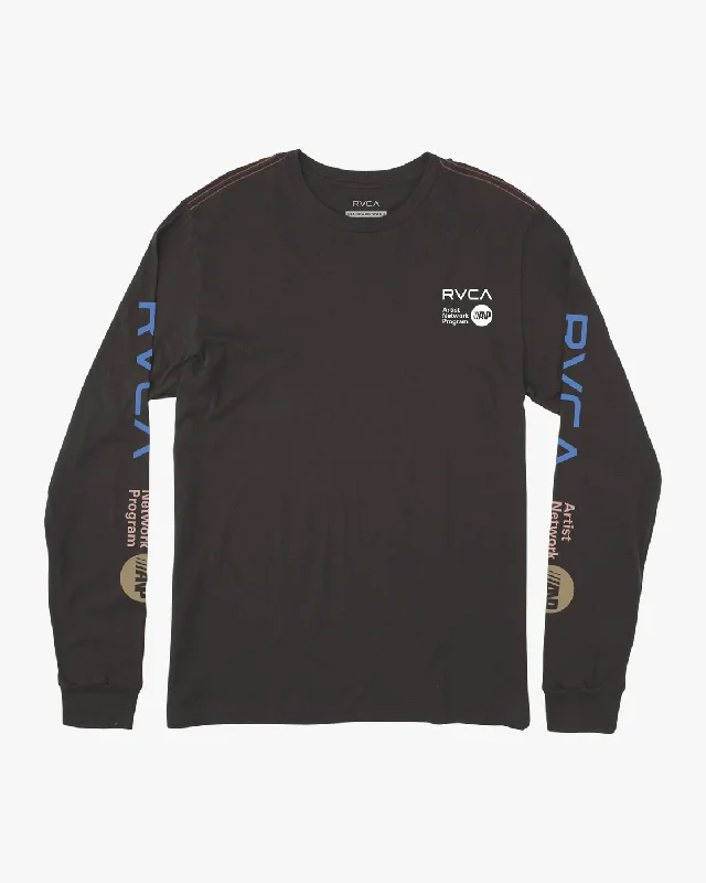 Sophisticated ANP Long Sleeve Tee - Black/Blue