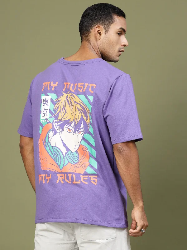 Sharp Rule the Music Anime Oversized T-shirt