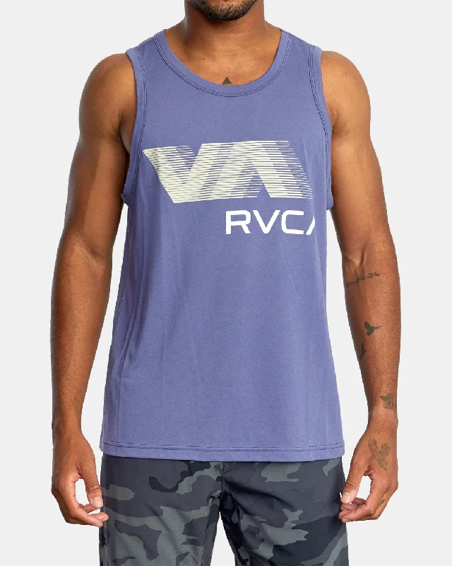 Statement VA RVCA Blur Performance Tank Top - Imperial