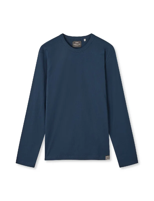 Preppy Organic Thor Tee LS, Navy