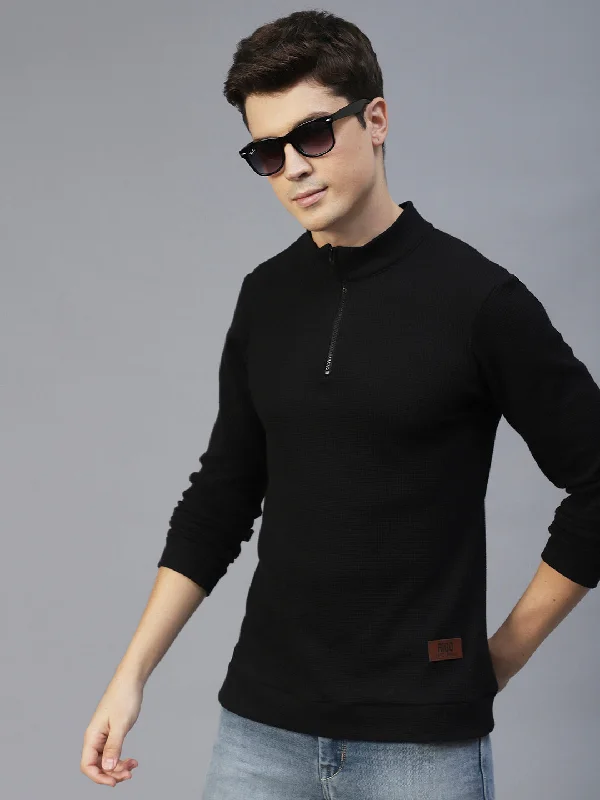 Slim-fit Comfy Henley Knit T-Shirt