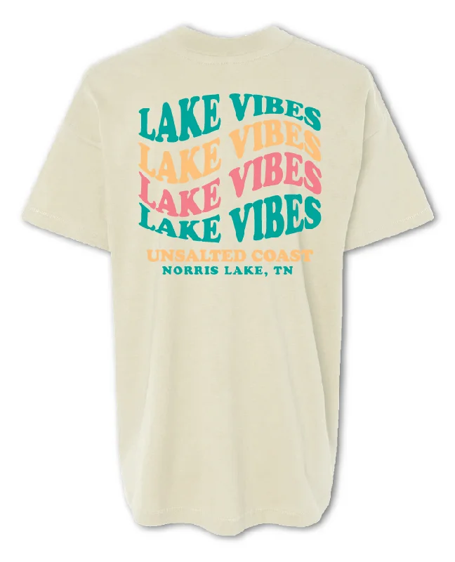 Single-breasted Lake Vibes Hi Lo Tee (Customizable)