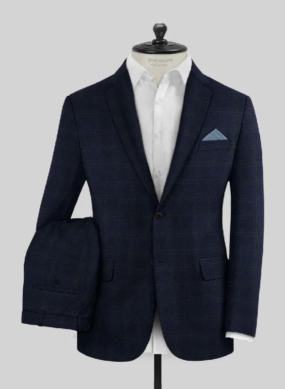 Hybrid Noble Bruno Blue Wool Suit