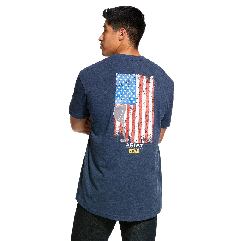 Slim Ariat Men's Rebar Cotton Strong American Grit T-Shirt