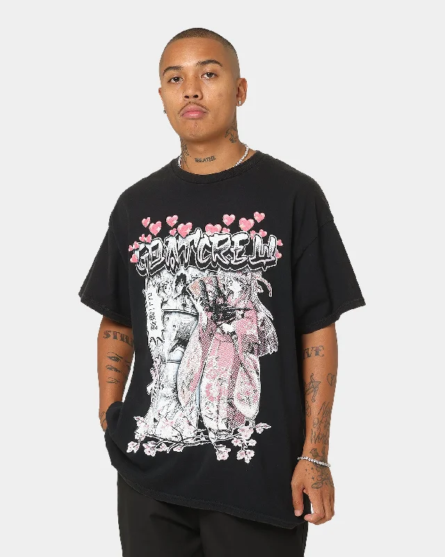 Heritage Goat Crew Shojo Manga T-Shirt Black Wash