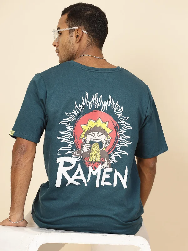 Formalwear Anime Ramen Print Oversized T-Shirt