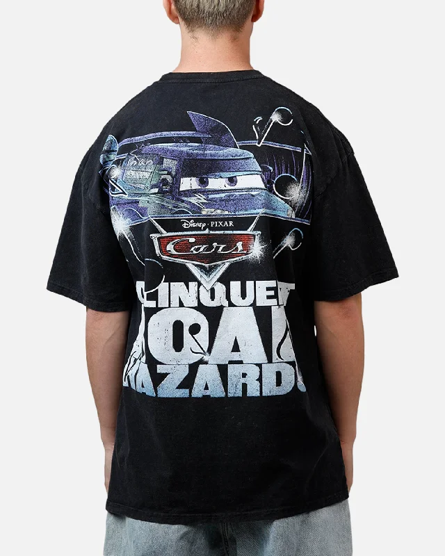 Bold-check Goat Crew Disney And Pixar Cars DJ Vintage T-Shirt Black Acidwash