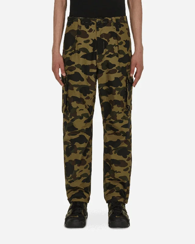 Low-rise 1st Camo Relaxed Fit 6 Pocket Pants Green