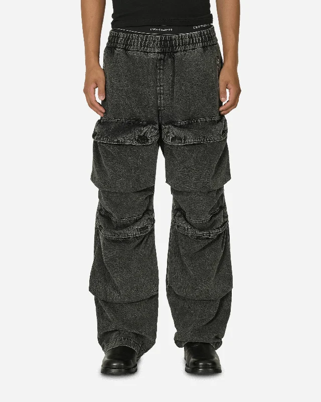 Performance pants Denim Cargo Pants Black