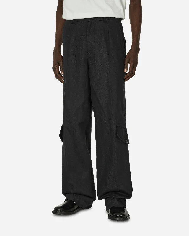 Cargo trousers Loose Overdyed Pants Black