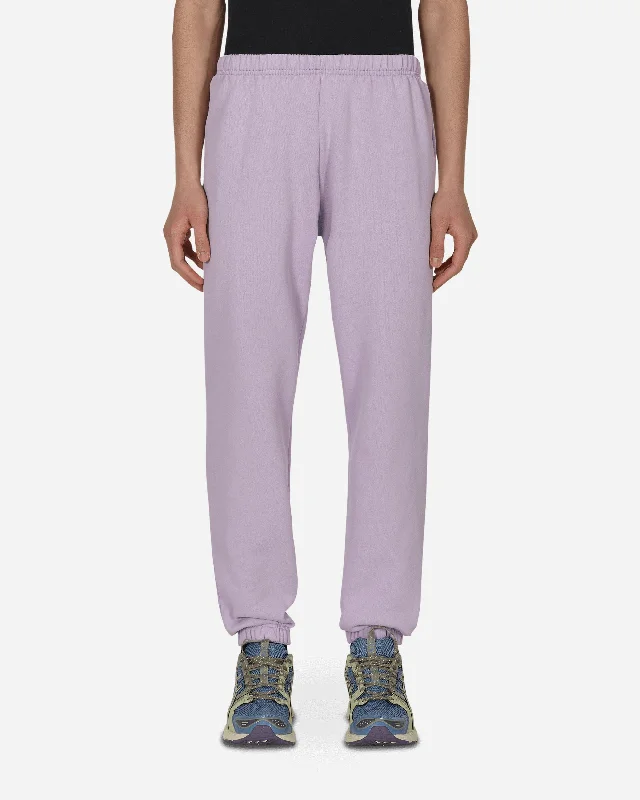 Vintage-inspired Fleece Sweatpants Purple