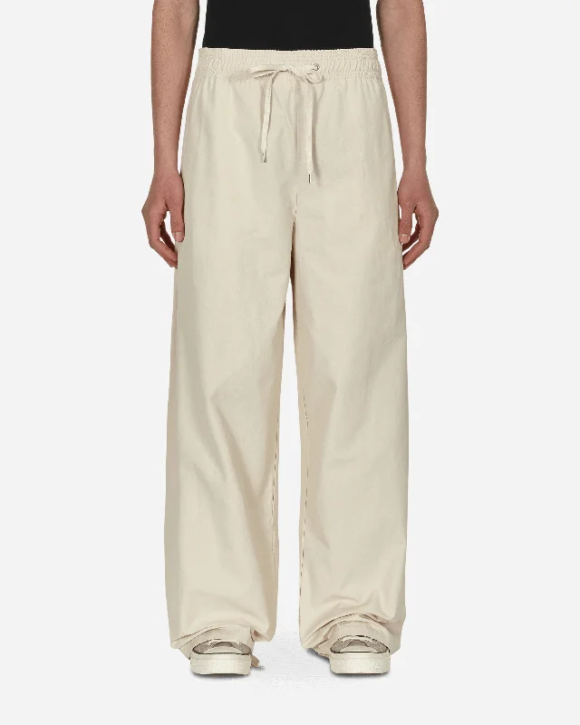 Wide-leg trousers No Side Seam Easy Wide Pants White